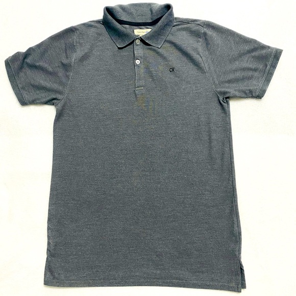 Gray Kids Polo by Calvin Klein - Picture 2 of 9